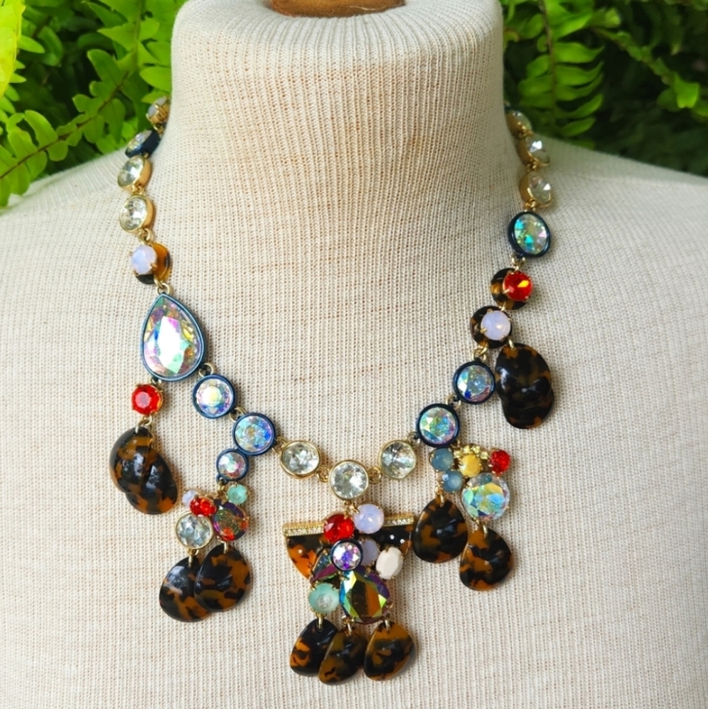 J. Crew Brulee Blingy Statement Necklace